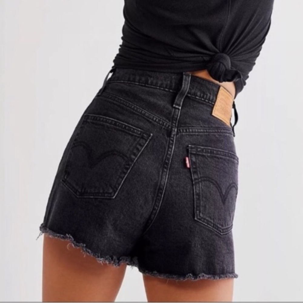 Levi's Black Jean Shorts